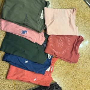 Abercrombie and American Eagle T-Shirts Bundle small and xs